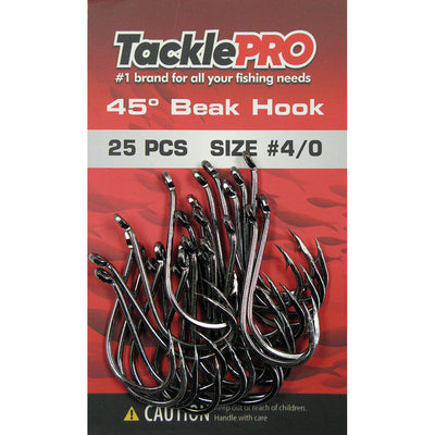 TacklePro 45deg. Beak Hook #4/0 - 25pc Default Title