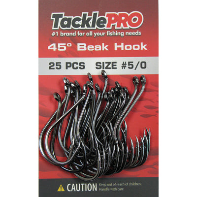 TacklePro 45deg. Beak Hook #5/0 - 25pc Default Title