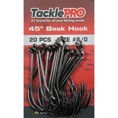 TacklePro 45deg. Beak Hook #8/0 - 20pc Default Title