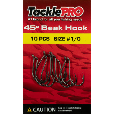 TacklePro 45deg. Beak Hook #1/0 - 10pc Default Title