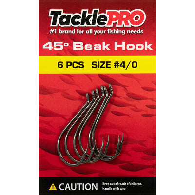 TacklePro 45deg. Beak Hook #4/0 - 6pc Default Title