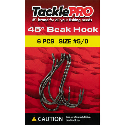 TacklePro 45deg. Beak Hook #5/0 - 6pc Default Title