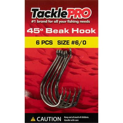 TacklePro 45deg. Beak Hook #6/0 - 6pc Default Title