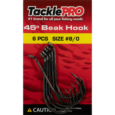 TacklePro 45deg. Beak Hook #8/0 - 6pc Default Title