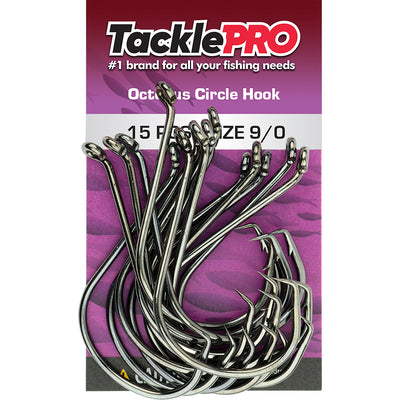 TacklePro Octopus Circle Hook 9/0 - 15pc Default Title