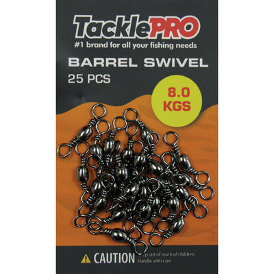 TacklePro Barrel Swivel 8.0kg - 25pc Default Title