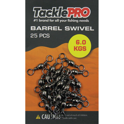 TacklePro Barrel Swivel 6.0kg - 25pc Default Title