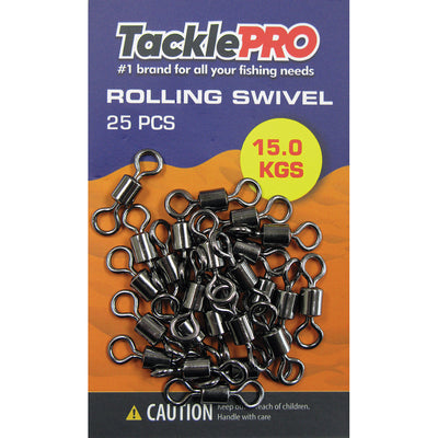 TacklePro Rolling Swivel 15.0kg - 25pc Default Title