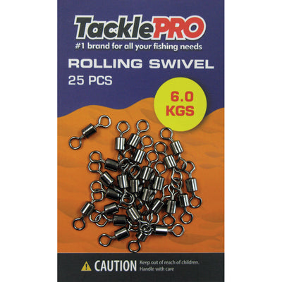 TacklePro Rolling Swivel 6.0kg - 25pc Default Title