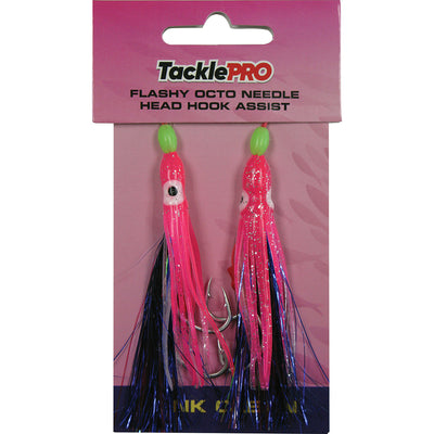 TacklePro Flashy Octopus Assist Hook - Pink 2pc Default Title
