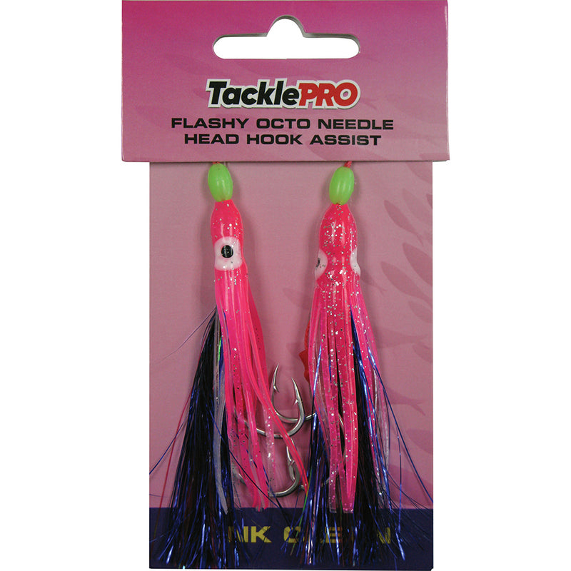 TacklePro Flashy Octopus Assist Hook - Pink 2pc Default Title