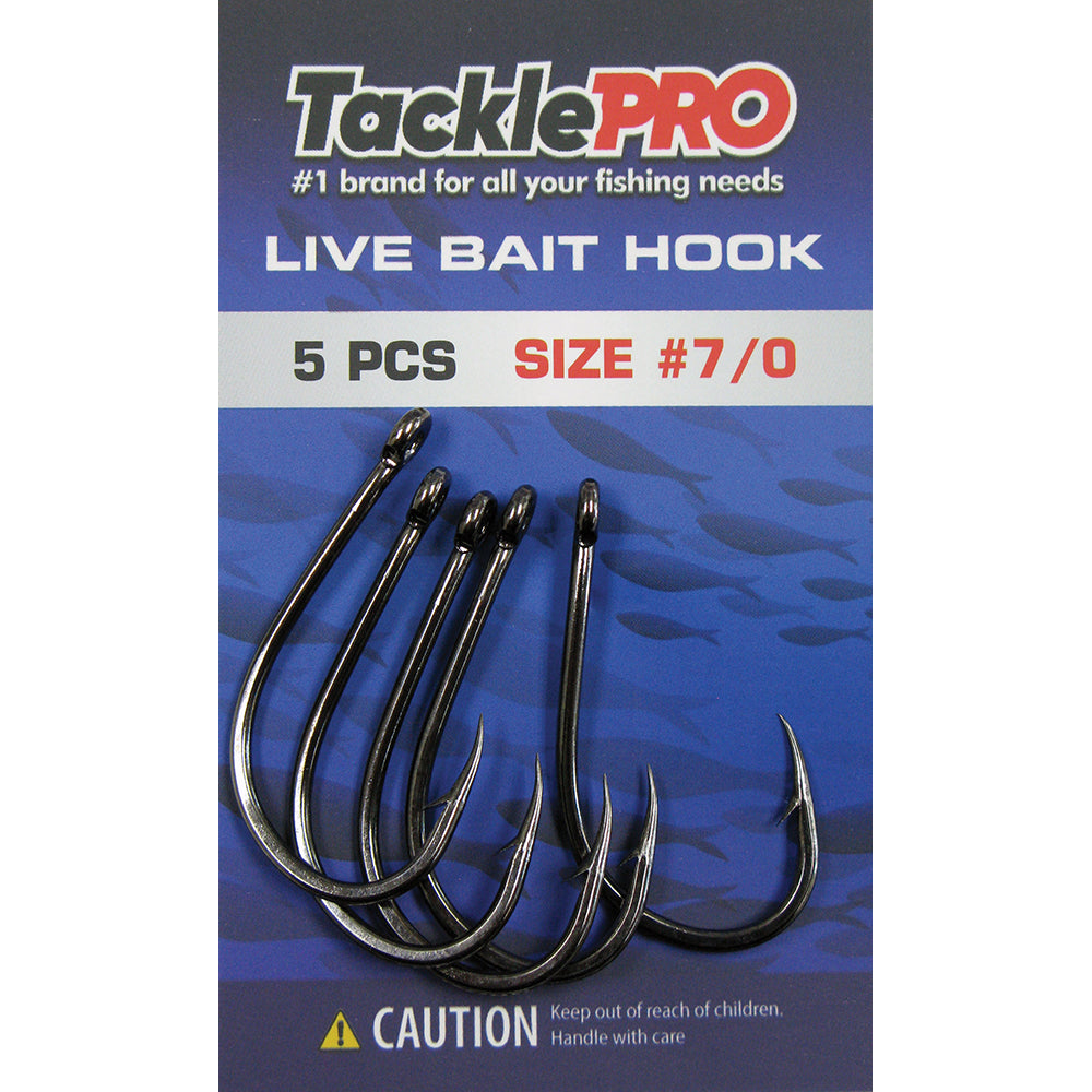 TacklePro Live Bait Hook #7/0 - 5pc – HJ PHILLIPS