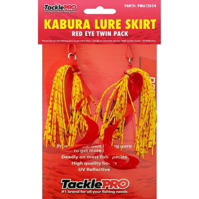 TacklePro Kabura Lure Skirt - Red Eye (Twin Pack) Default Title