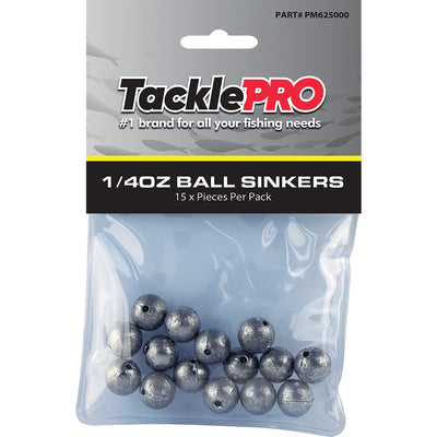 TacklePro Ball Sinker 1/4oz - 15pc Default Title