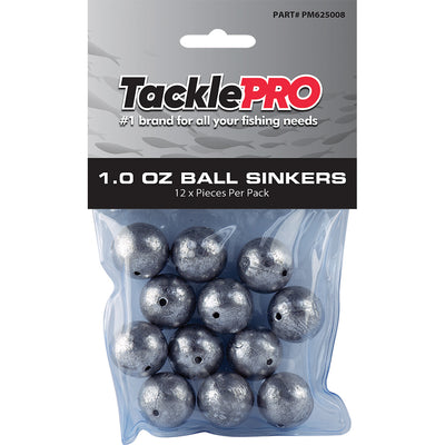 TacklePro Ball Sinker 1.0oz - 12pc Default Title