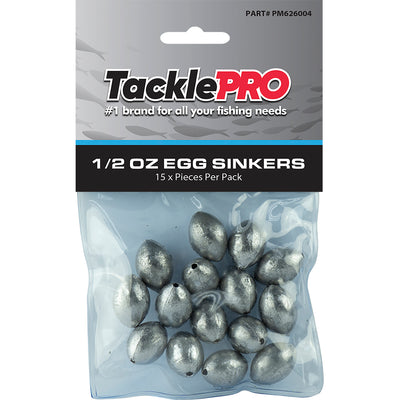 TacklePro Egg Sinker 1/2oz - 15pc Default Title