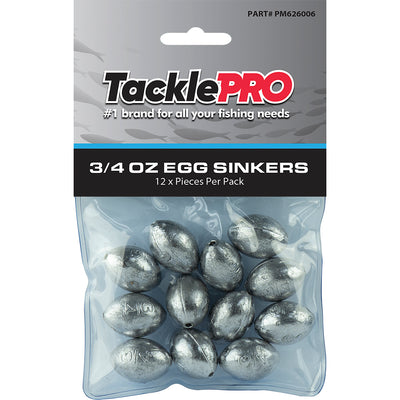TacklePro Egg Sinker 3/4oz - 12pc Default Title