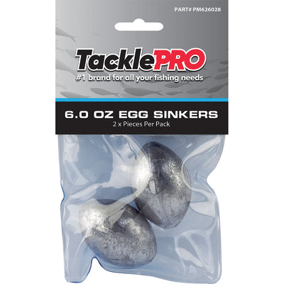 TacklePro Egg Sinker 6.0oz - 2pc Default Title
