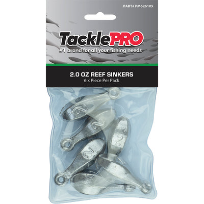 TacklePro Reef Sinker 2.0oz - 6pc Pack Default Title