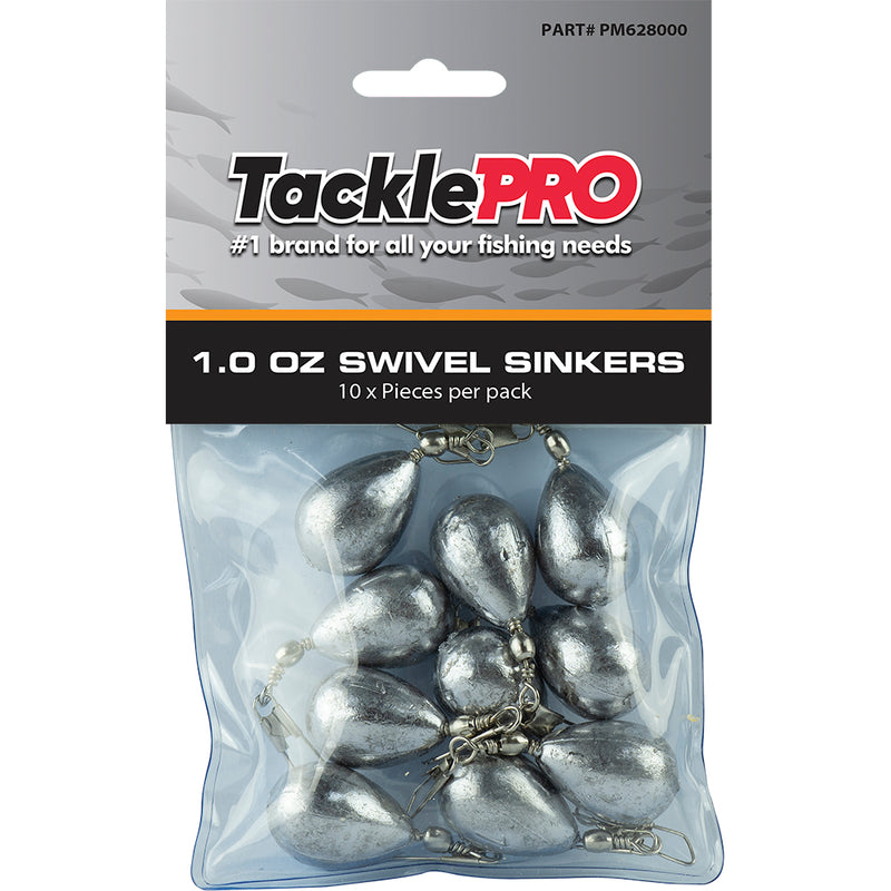 TacklePro Swivel Sinker 1.0oz - 10pc Default Title