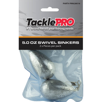 TacklePro Swivel Sinker 5.0oz - 2pc Default Title