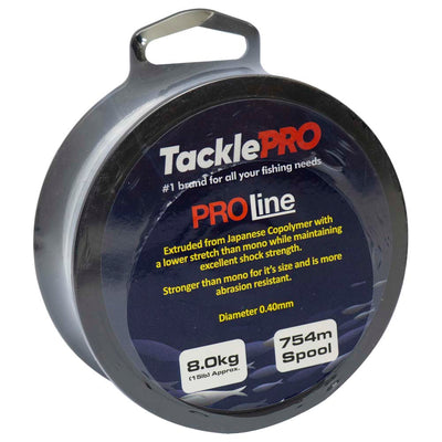 TacklePro ProLine 8.0kg/15lb - 754m Spool Default Title