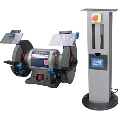 ITM Bench Grinder w/ Stand & Emergency Stop Switch