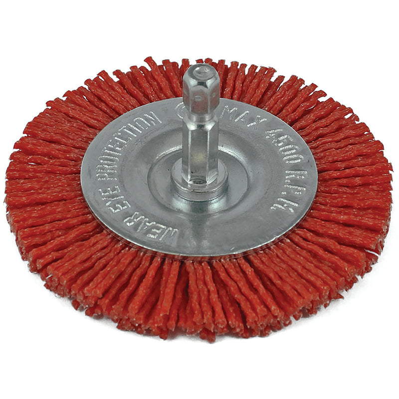 ITM Nylon Spindle Mounted Wheel Brush 75mm Default Title