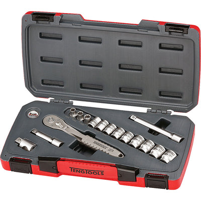 Teng 16pc 3/8in Dr. 4430 Stainless Metric Socket Set** Default Title