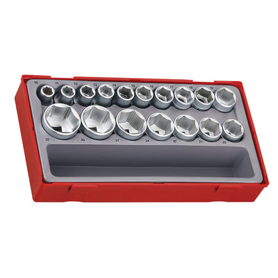 17PC 1/2IN DR. 6-PNT SOCKET SET 10-32MM Default Title