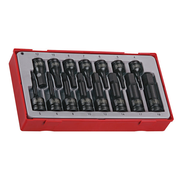 15PC 3/8IN &1/2IN DR. HEX SOCKET SET 4-17MM Default Title