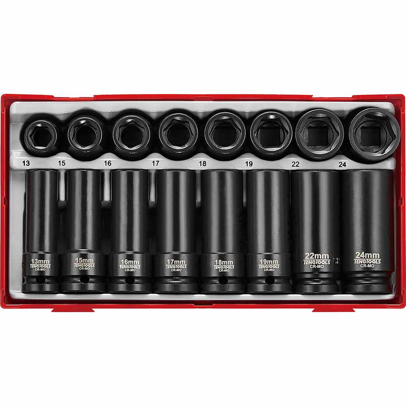 Teng 20Pc Impact Socket Set 1/2in Drive - TC-Tray Default Title