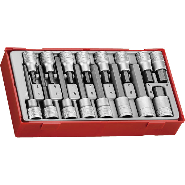 Teng 16pc 1/2in Dr. Hex Bit Skt Set - TC-Tray Default Title