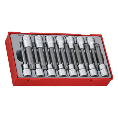 15PC 1/2IN DR. 100MM RIL/SPL BITS SOCKET SET Default Title