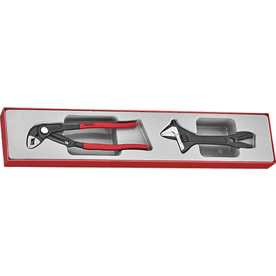 Teng 2pc Plier/Adjustable Wrench Set - TTX-Tray Default Title