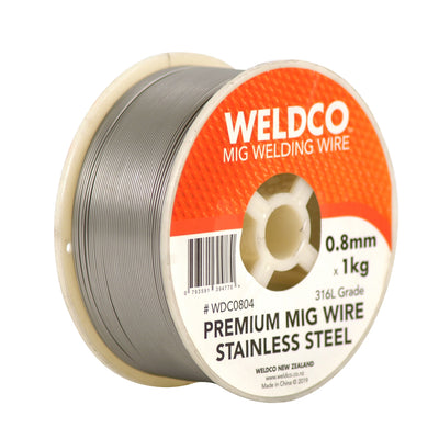 Weldco MIG Welding Wire Stainless Steel – 0.8mm x 1kg Default Title