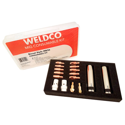 Weldco MIG Torch Consumable Kit - Binzel Style MB36 Default Title