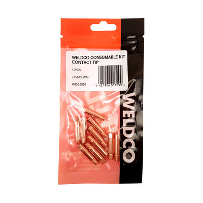 Weldco Contact Tip 10pc 0.9mm X 6mm MB15 Default Title