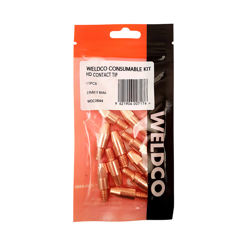 Weldco HD Contact Tip 10pc 0.9mm X 8mm MB36 Default Title