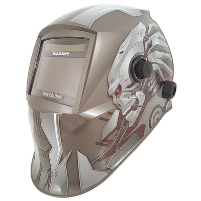 Platinum Silver Robot Welding Helmet Default Title