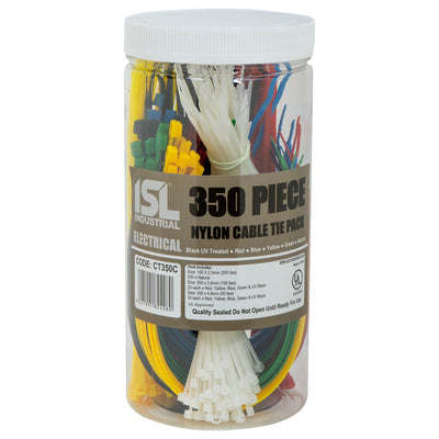 ISL 350pc ISL Coloured Cable Tie Assorted Pack Default Title