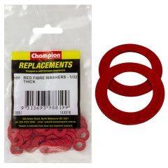 Champion 1/4in x 9/16in x 1/32in Red Fibre Washer -100pk