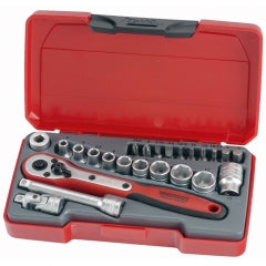 Teng 24pc 1/4in Dr. Mini Metric Socket Set