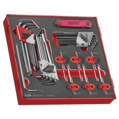 Teng 42pc MM/AF Hex & TX Ball-End Key Set - TED-Tray