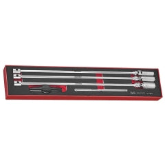 Teng 5pc T-Bar Spark Plug Socket Set -TEX-Tray
