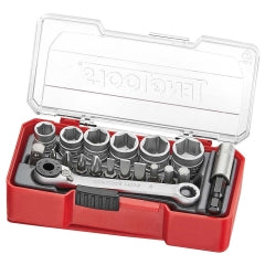 Teng 19pc 1/4in Dr. Socket Set 8-13mm