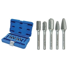 Holemaker 5pc Carbide Burr Set-3/8 & 1/2in Hdx1/4in DC