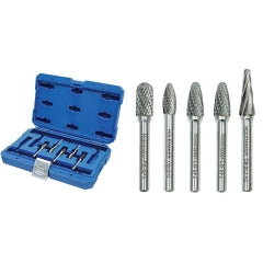 Holemaker 5pc Carbide Burr Set-3/8&5/16in Headx1/4in AC/DC